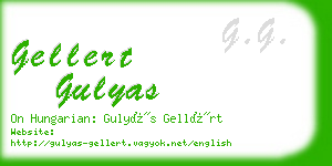 gellert gulyas business card